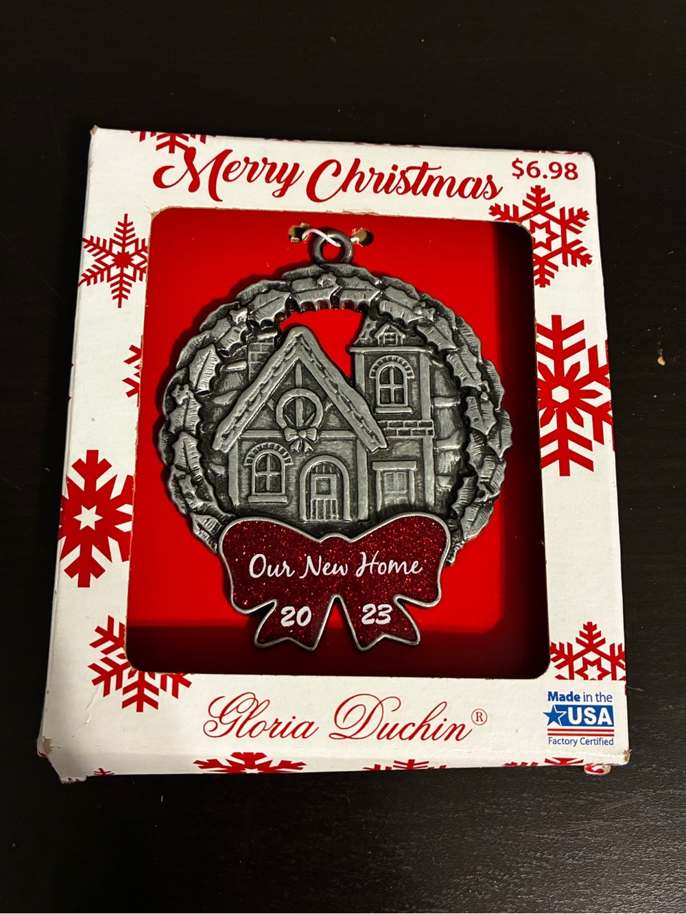 Gloria Duchin "Our New Home” 2023 Christmas Ornament